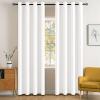 MIULEE Room Darkening Curtains Thermal Insulated Black Out Drapes Solid Window Treatment Grommet Light Blocking Blackout Curtain for Living Room Bedroom 2 Panels Set 52 x 54 inch Length Olive Green(Pure White)