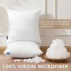 MIULEE Set of 2 Throw Pillow Inserts 20×20 Inches, 100% Virgin Filling Nonwoven Pillow Inserts for Couch Sofa Living Room(2)