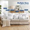 MIULEE Set of 2 Throw Pillow Inserts 20×20 Inches, 100% Virgin Filling Nonwoven Pillow Inserts for Couch Sofa Living Room(4)