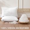 MIULEE Set of 2 Throw Pillow Inserts 20×20 Inches, 100% Virgin Filling Nonwoven Pillow Inserts for Couch Sofa Living Room(4)