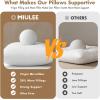 MIULEE Set of 2 Throw Pillow Inserts 20×20 Inches, 100% Virgin Filling Nonwoven Pillow Inserts for Couch Sofa Living Room(4)