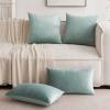 MIULEE Velvet Pillow Cover Soft Luxury Christmas Decorative Throw Pillow Cover Single Lumbar Rectangle Cushion Case Home Decor for Couch Sofa Bedroom,12×20 Inch Wine Red(Blue Grey)