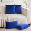 MIULEE Velvet Pillow Cover Soft Luxury Christmas Decorative Throw Pillow Cover Single Lumbar Rectangle Cushion Case Home Decor for Couch Sofa Bedroom,12×20 Inch Wine Red(Royal Blue)