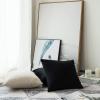 MIULEE Velvet Pillow Cover Soft Luxury Christmas Decorative Throw Pillow Cover Single Lumbar Rectangle Cushion Case Home Decor for Couch Sofa Bedroom,12×20 Inch Wine Red(Black)