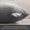 MIULEE Velvet Pillow Cover Soft Luxury Christmas Decorative Throw Pillow Cover Single Lumbar Rectangle Cushion Case Home Decor for Couch Sofa Bedroom,12×20 Inch Wine Red(Dark Grey)
