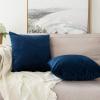 MIULEE Velvet Pillow Cover Soft Luxury Christmas Decorative Throw Pillow Cover Single Lumbar Rectangle Cushion Case Home Decor for Couch Sofa Bedroom,12×20 Inch Wine Red(Dark Blue)