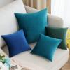 MIULEE Velvet Pillow Cover Soft Luxury Christmas Decorative Throw Pillow Cover Single Lumbar Rectangle Cushion Case Home Decor for Couch Sofa Bedroom,12×20 Inch Wine Red(Teal)