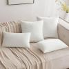 MIULEE Velvet Pillow Cover Soft Luxury Christmas Decorative Throw Pillow Cover Single Lumbar Rectangle Cushion Case Home Decor for Couch Sofa Bedroom,12×20 Inch Wine Red(Pure White)