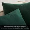 MIULEE Velvet Pillow Cover Soft Luxury Christmas Decorative Throw Pillow Cover Single Lumbar Rectangle Cushion Case Home Decor for Couch Sofa Bedroom,12×20 Inch Wine Red(Army Green)
