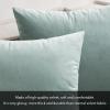 MIULEE Velvet Pillow Cover Soft Luxury Christmas Decorative Throw Pillow Cover Single Lumbar Rectangle Cushion Case Home Decor for Couch Sofa Bedroom,12×20 Inch Wine Red(Blue Grey)