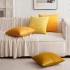MIULEE Velvet Pillow Cover Soft Luxury Christmas Decorative Throw Pillow Cover Single Lumbar Rectangle Cushion Case Home Decor for Couch Sofa Bedroom,12×20 Inch Wine Red(Mustard Yellow)