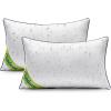 MIULEE 18×18 Outdoor Pillows, Pack of 2 Water Resistant Waterproof Pillow Inserts Decorative Stuffer for Sofa Couch Patio and Garden(12×20 Inch (Pack of 2))