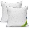 MIULEE 18×18 Outdoor Pillows, Pack of 2 Water Resistant Waterproof Pillow Inserts Decorative Stuffer for Sofa Couch Patio and Garden(20×20 Inch (Pack of 2))