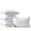 MIULEE 18×18 Outdoor Pillows, Pack of 4 Water Resistant Waterproof Pillow Inserts Decorative Stuffer for Sofa Couch Patio and Garden(12×20 Inch (Pack of 4))