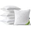 MIULEE 18×18 Outdoor Pillows, Pack of 4 Water Resistant Waterproof Pillow Inserts Decorative Stuffer for Sofa Couch Patio and Garden(20×20 Inch (Pack of 4))