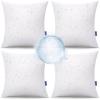 MIULEE 20×20 Outdoor Pillows,Set of 4 Throw Pillows Waterproof,Soft Support Throw Inserts Decorative Water Resistant for Patio Furniture and Garden(20×20 Inch (Pack of 4))