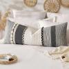 MIULEE Fall Black Decorative Body Lumbar Throw Pillow Cover 14×36 Inch Boho Long Cushion for Pack of 1 Farmhouse Home Decor for Halloween Sofa Living Room Couch Bed