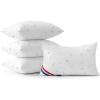 MIULEE Outdoor Pillows Pack of 4 18×18 Inch Outdoor Pillow Inserts Waterproof Decorative Throw Pillow Inserts, Square Water Resistant Pillow for Garden Couch Furniture(12×20 Inch (Pack of 4))