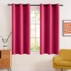 MIULEE Room Darkening Curtains Thermal Insulated Black Out Drapes Solid Window Treatment Grommet Light Blocking Blackout Curtain for Living Room Bedroom 2 Panels Set 52 x 54 inch Length Olive Green(Hot Pink)