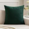 MIULEE Velvet Pillow Cover Soft Luxury Christmas Decorative Throw Pillow Cover Single Lumbar Rectangle Cushion Case Home Decor for Couch Sofa Bedroom,12×20 Inch Wine Red(Army Green)
