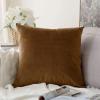MIULEE Velvet Pillow Cover Soft Luxury Christmas Decorative Throw Pillow Cover Single Lumbar Rectangle Cushion Case Home Decor for Couch Sofa Bedroom,12×20 Inch Wine Red(Chocolate)