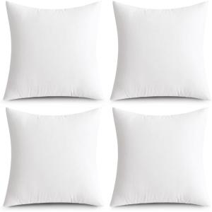 MIULEE Pack of 4 12×20 Inch Outdoor Pillow Inserts Waterproof Decorative Throw Pillow Insert, Rectangle Lumbar Garden Pillow Form for Patio Sofa Couch(24×24 Inch (Pack of 4))