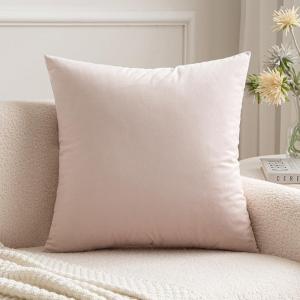 MIULEE Velvet Pillow Cover Soft Luxury Christmas Decorative Throw Pillow Cover Single Lumbar Rectangle Cushion Case Home Decor for Couch Sofa Bedroom,12×20 Inch Wine Red(Pink)