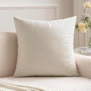 MIULEE Velvet Pillow Cover Soft Luxury Christmas Decorative Throw Pillow Cover Single Lumbar Rectangle Cushion Case Home Decor for Couch Sofa Bedroom,12×20 Inch Wine Red(Cream White)