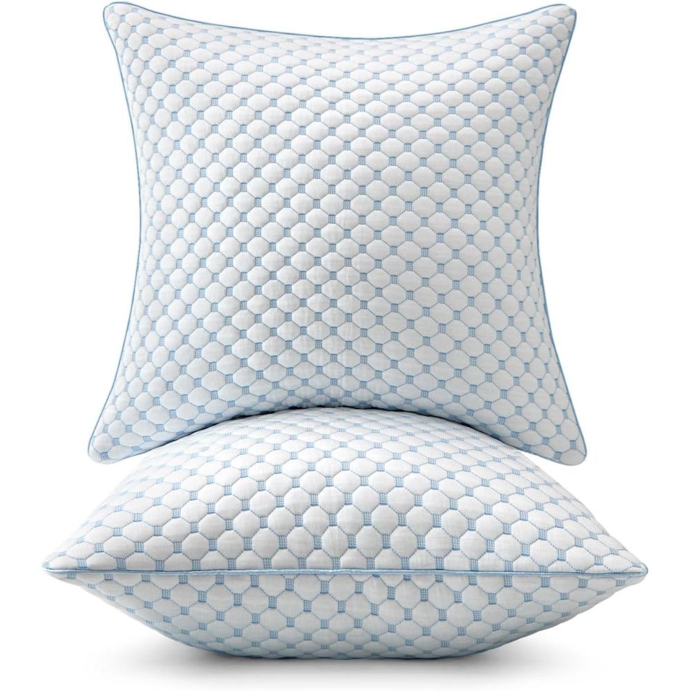 imageMIULEE 18x18 Pillow Inserts Memory Foam Cooling Set of 2 Decorative Throw PillowsAdjustable Premium Stuffer for Sofa Couch Bed and Living Room24 x 24 Inch Pack of 2