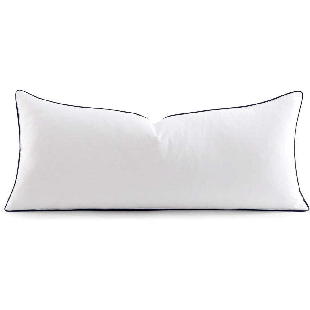 imageMIULEE Goose Feather Down 20x20 Pillow Insert Set of 2 with 100 DownProof Cotton Cover Soft Fluffy Decorative Pillow for Sofa Bed Couch Living Room White1