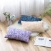 MIULEE 3D Rose Flower Pillow Cover Decorative Valentines Romantic Stereo Chiffon Spring Aesthetic Solid Pillowcase for Girl Women Girlfriend Couch Bedroom Decor 12×20 Inch Peach Pink(Apricot Pink)