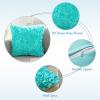 MIULEE 3D Rose Flower Pillow Cover Decorative Valentines Romantic Stereo Chiffon Spring Aesthetic Solid Pillowcase for Girl Women Girlfriend Couch Bedroom Decor 12×20 Inch Peach Pink(Aqua)