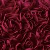 MIULEE 3D Rose Flower Pillow Cover Decorative Valentines Romantic Stereo Chiffon Spring Aesthetic Solid Pillowcase for Girl Women Girlfriend Couch Bedroom Decor 12×20 Inch Peach Pink(Wine Red)
