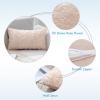 MIULEE 3D Rose Flower Pillow Cover Decorative Valentines Romantic Stereo Chiffon Spring Aesthetic Solid Pillowcase for Girl Women Girlfriend Couch Bedroom Decor 12×20 Inch Peach Pink(Apricot Pink)