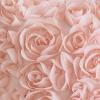 MIULEE 3D Rose Flower Pillow Cover Decorative Valentines Romantic Stereo Chiffon Spring Aesthetic Solid Pillowcase for Girl Women Girlfriend Couch Bedroom Decor 12×20 Inch Peach Pink(Peach Pink)