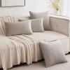 MIULEE Pack of 2, Velvet Soft Solid Decorative Square Throw Pillow Covers Set Cushion Cases Pillowcases for Sofa Bedroom Car18 x 18 Inch 45 x 45 Cm Mix Pink and Grey
