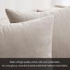 MIULEE Pack of 2, Velvet Soft Solid Decorative Square Throw Pillow Covers Set Cushion Cases Pillowcases for Sofa Bedroom Car18 x 18 Inch 45 x 45 Cm Mix Pink and Grey