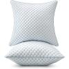 MIULEE 18×18 Pillow Inserts, Memory Foam Cooling Set of 2 Decorative Throw Pillows,Adjustable Premium Stuffer for Sofa Couch Bed and Living Room(24 x 24 Inch (Pack of 2))