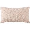 MIULEE 3D Rose Flower Pillow Cover Decorative Valentines Romantic Stereo Chiffon Spring Aesthetic Solid Pillowcase for Girl Women Girlfriend Couch Bedroom Decor 12×20 Inch Peach Pink(Apricot Pink)