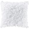 MIULEE 3D Rose Flower Pillow Cover Decorative Valentines Romantic Stereo Chiffon Spring Aesthetic Solid Pillowcase for Girl Women Girlfriend Couch Bedroom Decor 12×20 Inch Peach Pink(White)