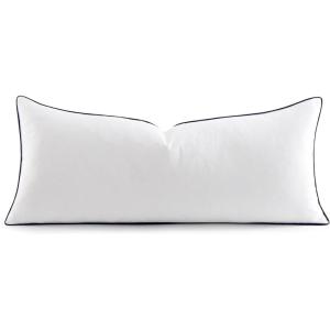 MIULEE Goose Feather Down 20×20 Pillow Insert Set of 2 with 100% Down-Proof Cotton Cover, Soft Fluffy Decorative Pillow for Sofa Bed Couch Living Room White(1)