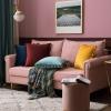 MIULEE Pack of 2 Velvet Soft Solid Decorative Throw Pillow Cover with Tassels Fringe Boho Accent Cushion Case for Couch Sofa Bed 18 x 18 Inch Navy Blue