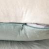MIULEE Pack of 2 Decorative Patchwork Velvet Throw Pillow Covers with Gold Leather Square Soft Solid Pillowcases Couch Pillows Cushion Covers for Bed Sofa Living Room 20 X 20 Inch Aqua Green