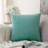 MIULEE Velvet Pillow Cover Soft Luxury Decorative Throw Pillow Cover Single Rectangle Cushion Case for Spring Couch Sofa Bedroom Car Decor,12×20 Inch Aqua Green(Aqua Green)