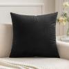 MIULEE Velvet Pillow Cover Soft Luxury Decorative Throw Pillow Cover Single Rectangle Cushion Case for Spring Couch Sofa Bedroom Car Decor,12×20 Inch Aqua Green(Black)