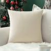 MIULEE Velvet Pillow Cover Soft Luxury Decorative Throw Pillow Cover Single Rectangle Cushion Case for Spring Couch Sofa Bedroom Car Decor,12×20 Inch Aqua Green(Cream White)