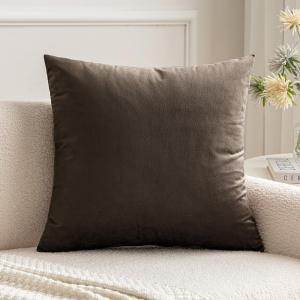 MIULEE Velvet Pillow Cover Soft Luxury Decorative Throw Pillow Cover Single Rectangle Cushion Case for Spring Couch Sofa Bedroom Car Decor,12×20 Inch Aqua Green(Dark Coffee)