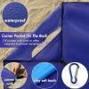 MIULEE Beach Blanket Waterproof Sandproof, Extra Large 78″ x 82″ Beach Mat Oversized for 4-7 Adults, Portable Beach Accessories Lightweight Outdoor Blanket for Picnic, Travel, Camping, Hiking(Blue)(Blue)