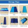MIULEE Beach Blanket Waterproof Sandproof, Extra Large 78″ x 82″ Beach Mat Oversized for 4-7 Adults, Portable Beach Accessories Lightweight Outdoor Blanket for Picnic, Travel, Camping, Hiking(Blue)(Blue)