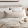 MIULEE Decorative Throw Pillow Covers Neutral Linen Fringe Throw Pillows Set of 1 Natural Beige Boho Farmhouse Cushion Covers for Couch Sofa Bed Living Room Spring Home Decor 14×36 Inch(Natural Beige)